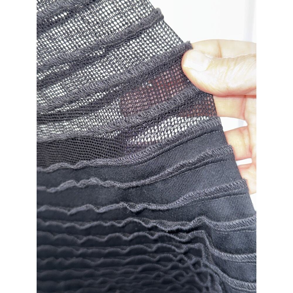 Selma Karaca One Of A Kind Spiral Mesh Black Maxi Dress Sz M - Picture 5 of 8